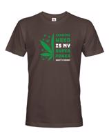 Pánské tričko -Growing weed is my super power