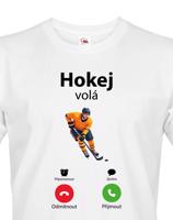 Pánské tričko Hokej volá - ideální dárek pro hokejistu