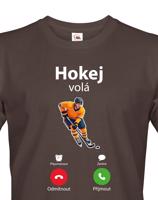 Pánské tričko Hokej volá - ideální dárek pro hokejistu