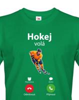 Pánské tričko Hokej volá - ideální dárek pro hokejistu