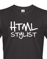 Pánské tričko HTML stylist - triko pro HTML kodéry