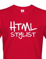 Pánské tričko HTML stylist - triko pro HTML kodéry