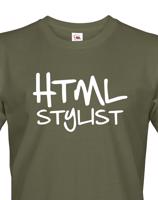 Pánské tričko HTML stylist - triko pro HTML kodéry
