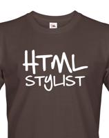Pánské tričko HTML stylist - triko pro HTML kodéry