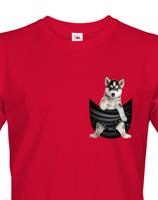 Pánské tričko Husky v kapsičce - kvalitní tisk a rychlé dodání