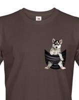 Pánské tričko Husky v kapsičce - kvalitní tisk a rychlé dodání