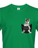 Pánské tričko Husky v kapsičce - kvalitní tisk a rychlé dodání