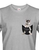 Pánské tričko Husky v kapsičce - kvalitní tisk a rychlé dodání