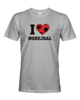 Pánské tričko I love nohejbal - skvělý dárek pro milovníky nohejbalu