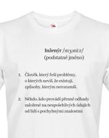 Pánské tričko Inženýr - kvalitní tisk a rychlé dodání