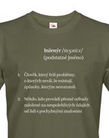 Pánské tričko Inženýr - kvalitní tisk a rychlé dodání