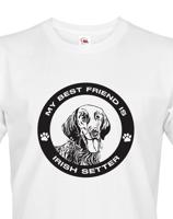 Pánské tričko Irský setr - dárek pro milovníky psů