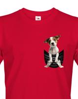 Pánské tričko jack russel teriér v kapsičce - kvalitní tisk a rychlé dodání