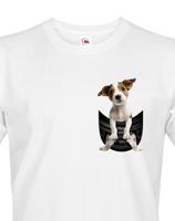 Pánské tričko jack russel teriér v kapsičce - kvalitní tisk a rychlé dodání