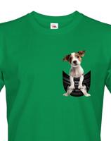 Pánské tričko jack russel teriér v kapsičce - kvalitní tisk a rychlé dodání