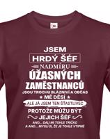 Pánské tričko Jsem hrdý šéf- dárek na narozeniny či Vánoce