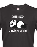 Pánské tričko Jsem lenoch a ležím si za tím! - ideální dárek pro muže