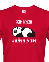 Pánské tričko Jsem lenoch a ležím si za tím! - ideální dárek pro muže