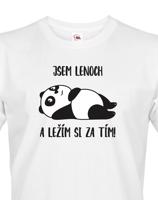 Pánské tričko Jsem lenoch a ležím si za tím! - ideální dárek pro muže
