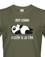 Pánské tričko Jsem lenoch a ležím si za tím! - ideální dárek pro muže