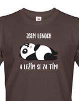 Pánské tričko Jsem lenoch a ležím si za tím! - ideální dárek pro muže