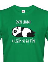 Pánské tričko Jsem lenoch a ležím si za tím! - ideální dárek pro muže