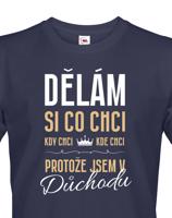 Pánské tričko Jsem v důchodu | Vtipné tričko pro důchodce