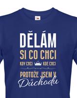 Pánské tričko Jsem v důchodu | Vtipné tričko pro důchodce