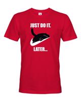 Pánske tričko - Just do it later