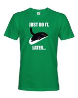 Pánske tričko - Just do it later