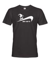 Pánské tričko - Just flip it - triko se skateboardem