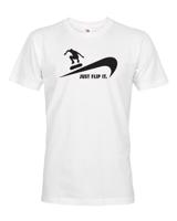 Pánské tričko - Just flip it - triko se skateboardem