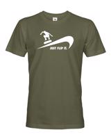 Pánské tričko - Just flip it - triko se skateboardem