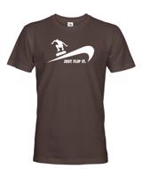 Pánské tričko - Just flip it - triko se skateboardem