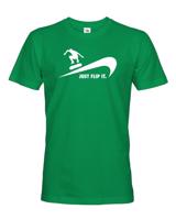Pánské tričko - Just flip it - triko se skateboardem
