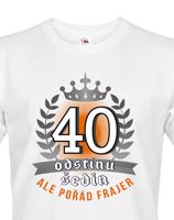 Pánské  tričko k 40. narozeninám - ideální dárek k 40. narozeninám