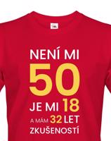 Pánské  tričko k 50. narozeninám - ideální dárek k 50. narozeninám