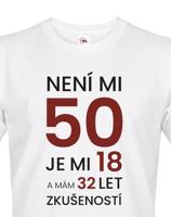 Pánské  tričko k 50. narozeninám - ideální dárek k 50. narozeninám