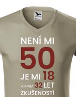 Pánské  tričko k 50. narozeninám - ideální dárek k 50. narozeninám
