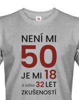 Pánské  tričko k 50. narozeninám - ideální dárek k 50. narozeninám