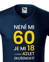 Pánské  tričko k 60. narozeninám - ideální dárek k 60. narozeninám