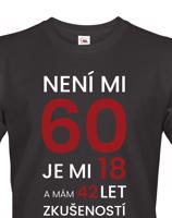 Pánské  tričko k 60. narozeninám - ideální dárek k 60. narozeninám