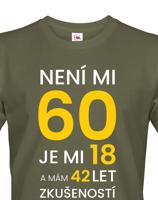Pánské  tričko k 60. narozeninám - ideální dárek k 60. narozeninám