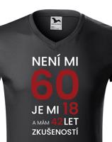 Pánské  tričko k 60. narozeninám - ideální dárek k 60. narozeninám