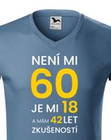Pánské  tričko k 60. narozeninám - ideální dárek k 60. narozeninám