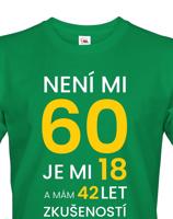 Pánské  tričko k 60. narozeninám - ideální dárek k 60. narozeninám
