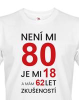 Pánské  tričko k 80. narozeninám - ideální dárek k 80. narozeninám