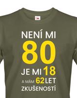 Pánské  tričko k 80. narozeninám - ideální dárek k 80. narozeninám
