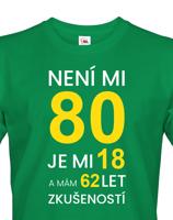 Pánské  tričko k 80. narozeninám - ideální dárek k 80. narozeninám