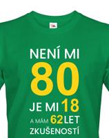 Pánské tričko k 80. narozeninám - ideální dárek k 80. narozeninám